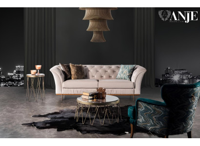 Poltrona di lusso design per soggiorno, poltrona singola, mobili imbottiti, nuova