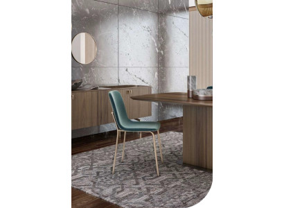 Sedia da pranzo moderna lusso mobili in stile moderno lavorazione del legno pregiato