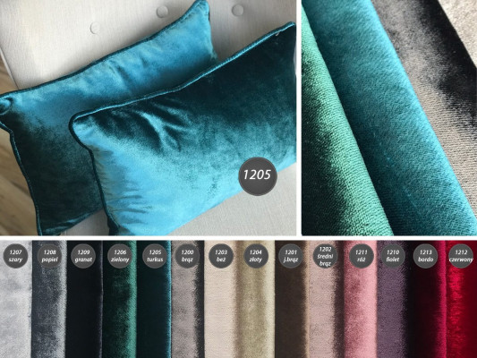 Letto elegante in tessuto e legno dal design moderno