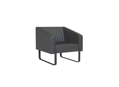 Poltrona divano imbottita design tessuto 1 posto poltrone poliestere moderno