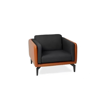 Poltrona da ufficio divano imbottito seduta designer tessuto 1 posto moderno
