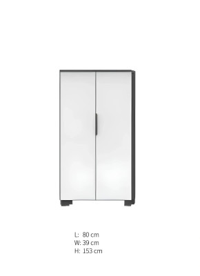 Armadio da ufficio bianco arredamento designer moderno