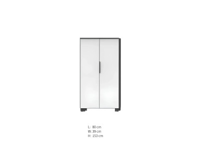 Armadio da ufficio bianco arredamento designer moderno