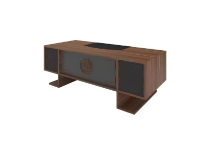 Scrivania angolare moderna in legno arredamento design mobili in legno