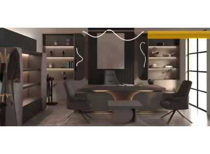 Tavolino da caffè tavolino da soggiorno ufficio design grigio legno