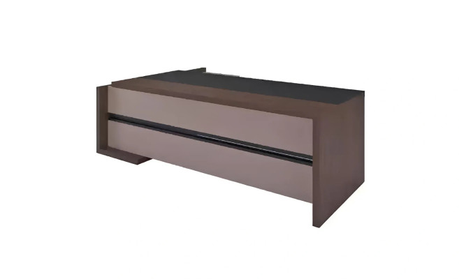 Scrivania di lusso in legno tavoli ufficio tavolo marrone arredamento designer nuovo