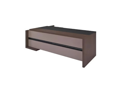 Scrivania di lusso in legno tavoli ufficio tavolo marrone arredamento designer nuovo