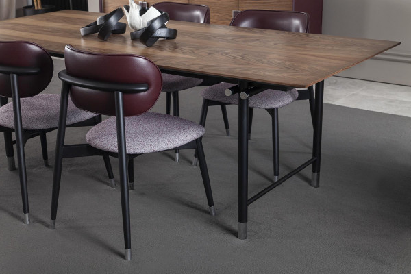 Poltrona di lusso imbottita, sedie da designer loft, grigio, sedia da cucina in pelle