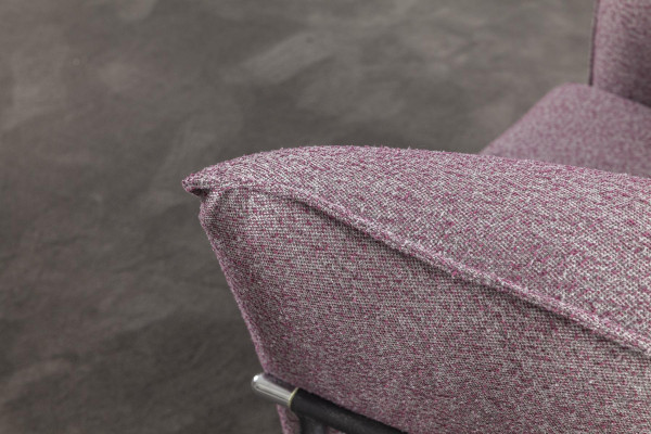 Poltrona da soggiorno lusso relax sedie club lounge mobili divano lilla