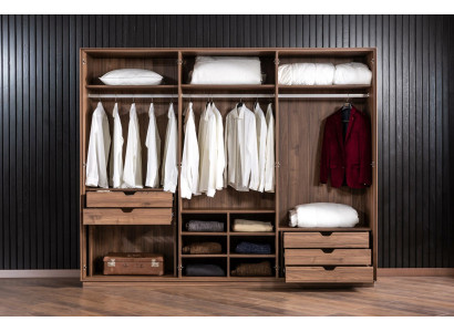 Armadio guardaroba mobili camera da letto 265cm armadi in legno