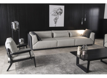 Poltrona di lusso poltrona singola relax con telaio nero