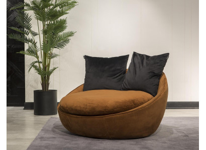 Poltrona rotonda Relax Sedia imbottita Singolo Mobili imbottiti Rotondo