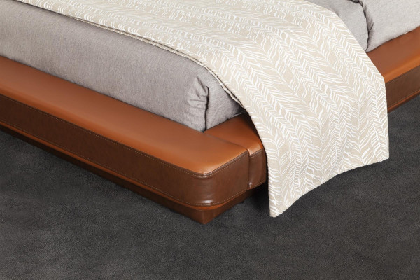 Letto matrimoniale arancione con 2 comodini mobili 3 pezzi