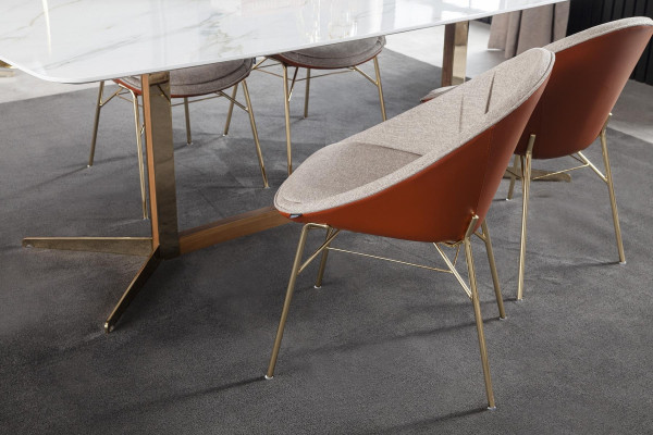 Tavolo da pranzo di lusso mobili di design italiano con 4 sedie