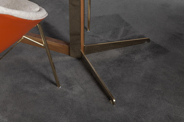 Tavolo bianco per sala da pranzo in stile moderno lussuoso e confortevole