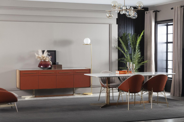 Sedie imbottite di lusso Loft designer mobili grigio sedia da cucina poltrona