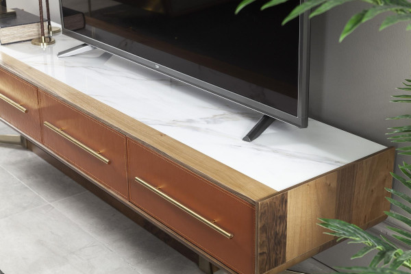 Parete soggiorno arancione in acciaio pareti soggiorno mobili tv media