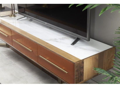 Parete soggiorno arancione in acciaio pareti soggiorno mobili tv media