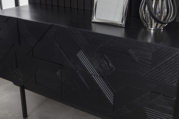 Mobile sideboard nero 138cm