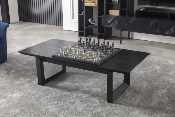 Tavolo in legno nero per soggiorno Tavoli Tavolo moderno Tavolino da soggiorno