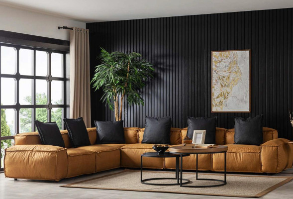 Divano angolare paesaggio abitativo poltrona mobili divano in tessuto set angolare mobili