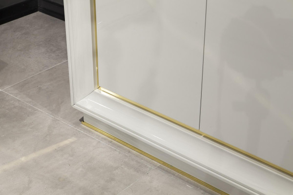 Mobili per camera da letto letto comodini bianco oro letti completi 4 pezzi