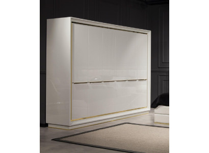 Armadio moderno comodo in bianco con spazio di stoccaggio lussuoso nuovo