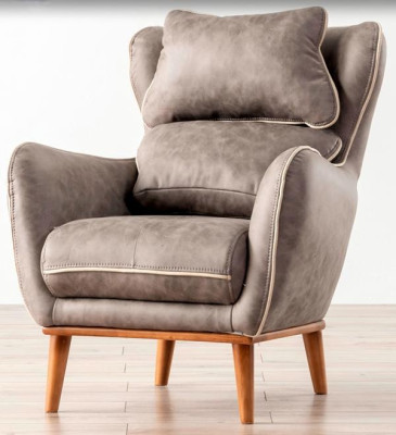 Poltrona TV imbottita Relax Loung Club singolo divano mobili tessuto