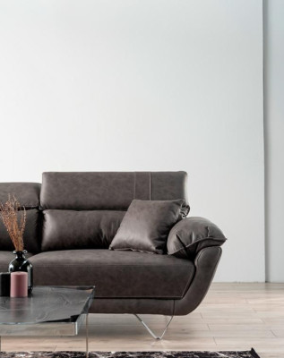 Divano imbottito regolabile 3+3+1 set di mobili