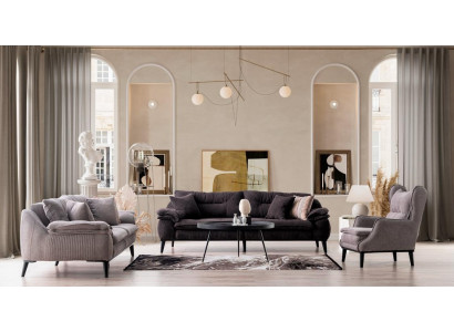 Divano set di divani divano paesaggistico confortevole 3+1+1