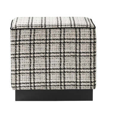 Pouf moderno mobili imbottiti grigio ottomano pouf lusso mobili nuovo di zecca