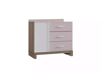 Comò per bambini Comò Armadio Scaffale per cameretta Rosa Legno Moderno Nuovo