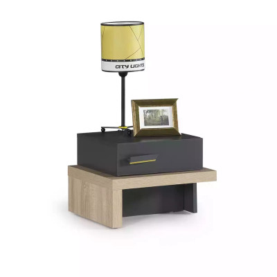 Set di mobili per bambini lettino cameretta legno grigio 8 pezzi