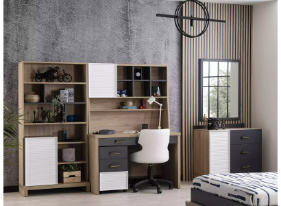 Libreria per bambini, scaffale di stoccaggio in legno, armadio per bambini