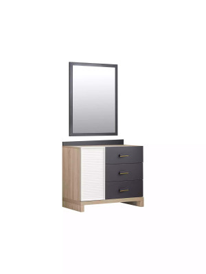 Comò per bambini Comò Armadio Scaffale per cameretta Grigio Legno Moderno Nuovo