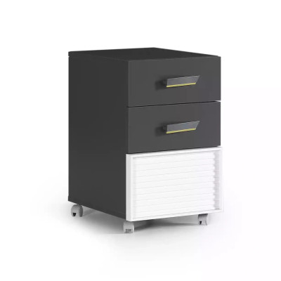 Set di mobili per bambini in legno grigio per camera dei bambini 10 pezzi