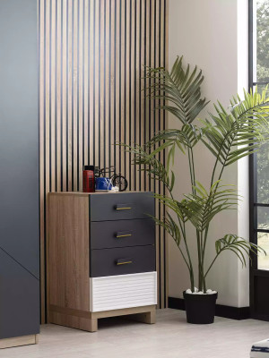 Mobili per camera dei bambini Letto per bambini Set 4 pezzi grigio