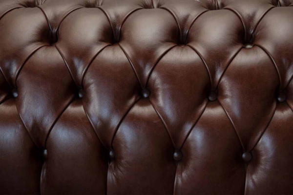 Divano 2 posti poltrona tessuto Chesterfield nuovo