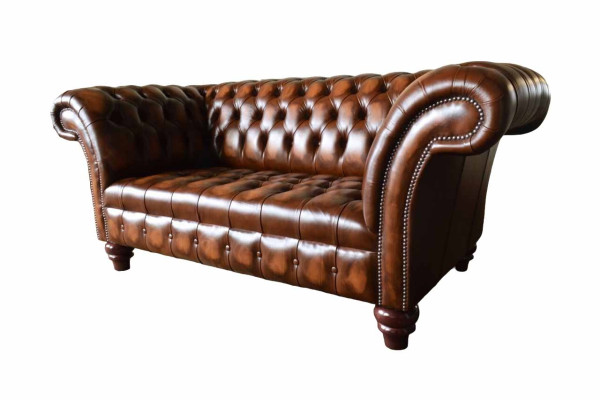 Divano Chesterfield Lusso 2 posti Poltrona Sofa Due posti in pelle