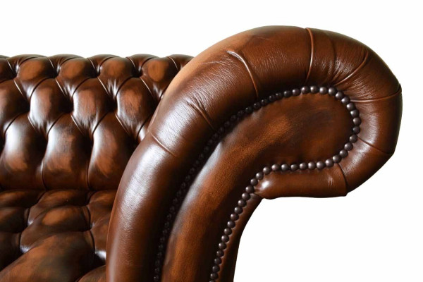 Divano Chesterfield Lusso 2 posti Poltrona Sofa Due posti in pelle