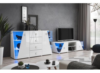 Mobile TV bianco set moderno