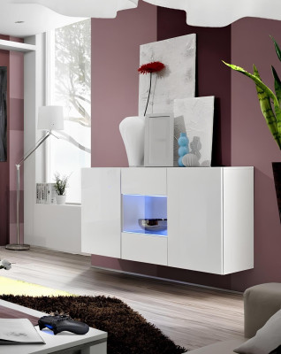 Mobile sideboard di design in legno, mobili di lusso moderni, arredamento nuovo