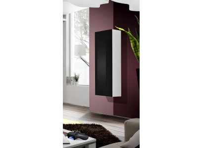 Vetrina sospesa in legno design classico per soggiorno lusso