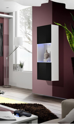 Design sospeso vetrina lusso armadio soggiorno mobili moderni