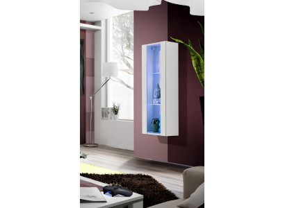 Armadio a muro soggiorno vetrina sospesa lusso mobili design moderno