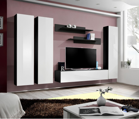 Moderna parete soggiorno mobili armadio completo supporto TV mobili di lusso