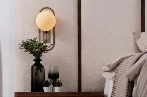 Set di mobili per camera da letto completo e lussuoso con letto, panca e 2 comodini 3 pezzi