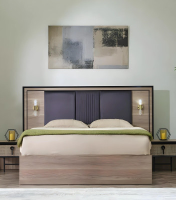 Letto di design di lusso moderno mobili in legno