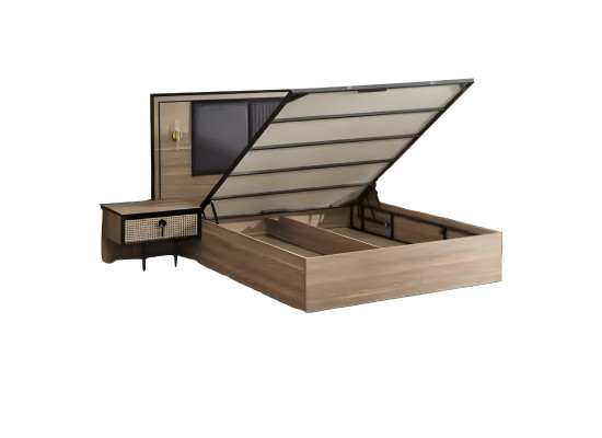 Letto di design di lusso moderno mobili in legno