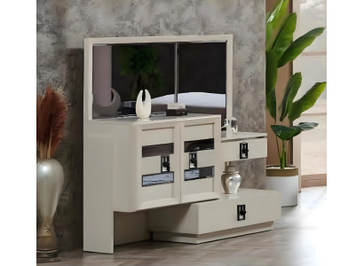 Mobile da trucco in legno di lusso con specchio design moderno camera da letto